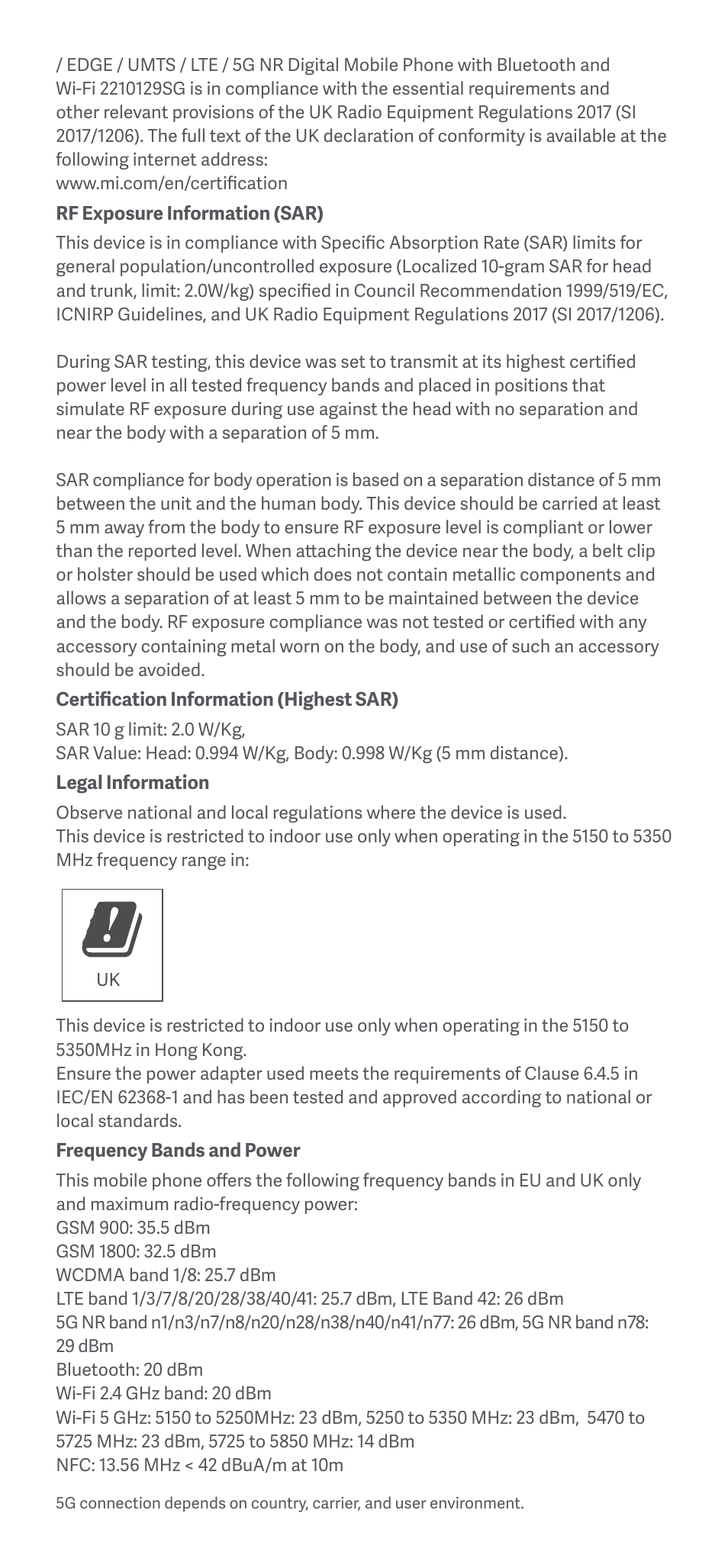 Xiaomi 13 Lite User Manual | Page 5 / 16