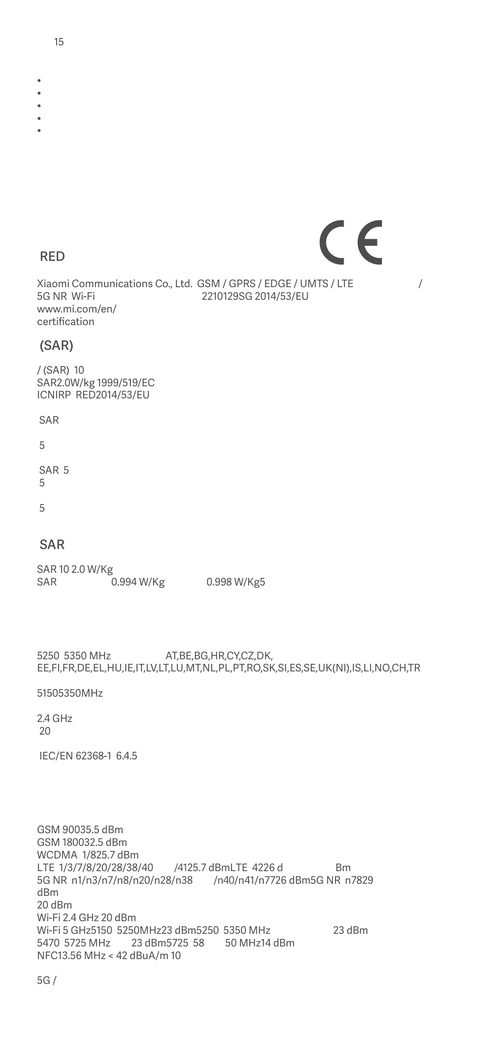 Xiaomi 13 Lite User Manual | Page 9 / 16