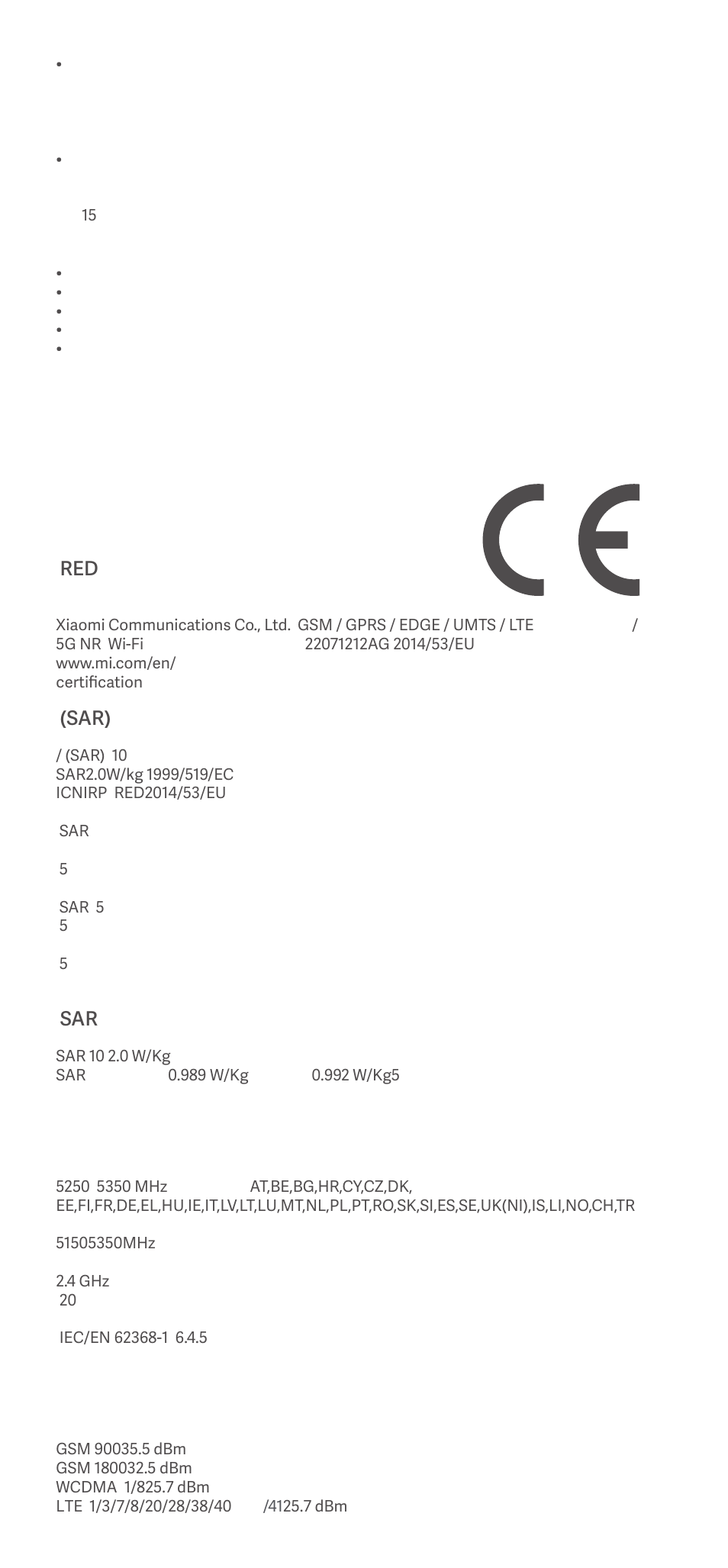 Xiaomi 12T User Manual | Page 9 / 16