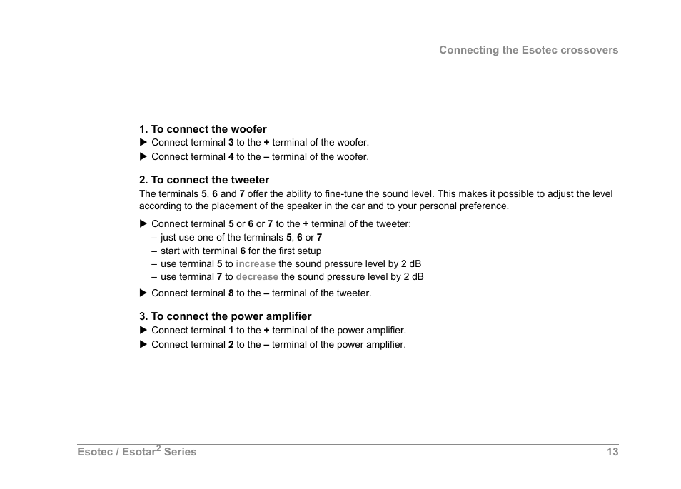 Dynaudio SERIES 2 ESOTEC User Manual | Page 13 / 16