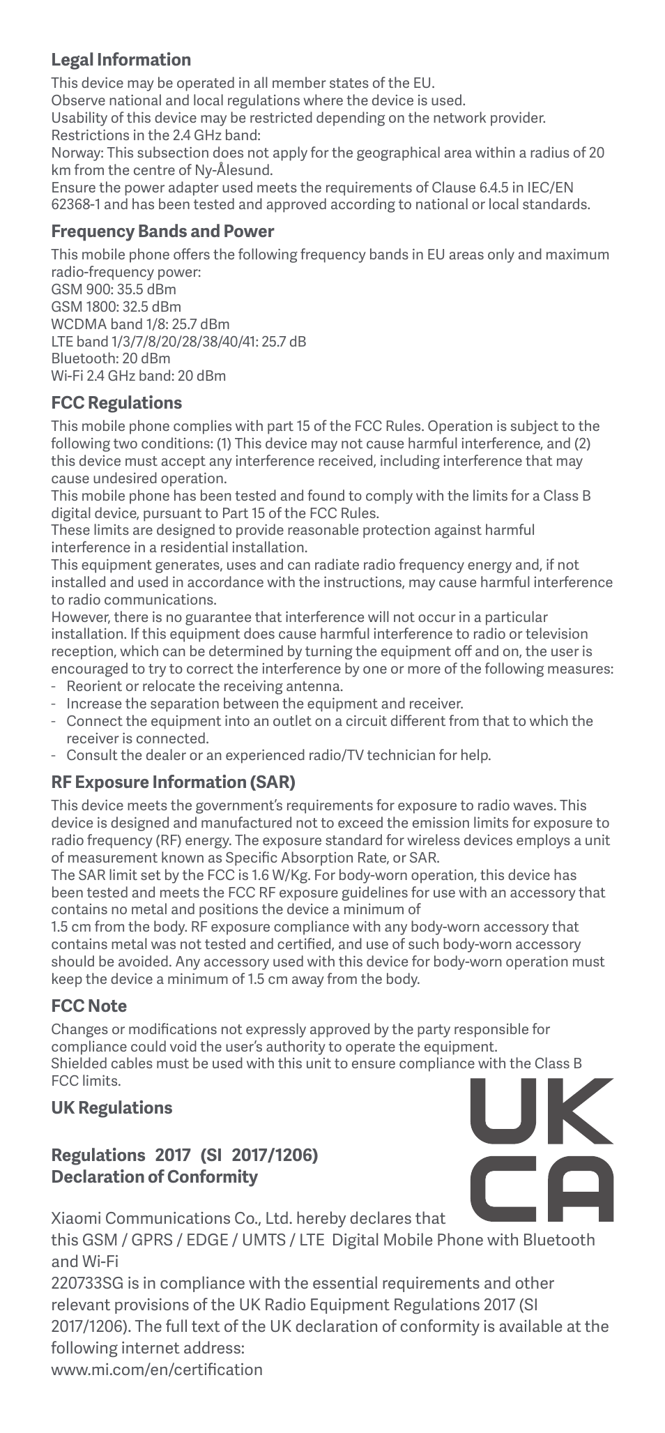 Xiaomi Redmi A1 User Manual | Page 4 / 16