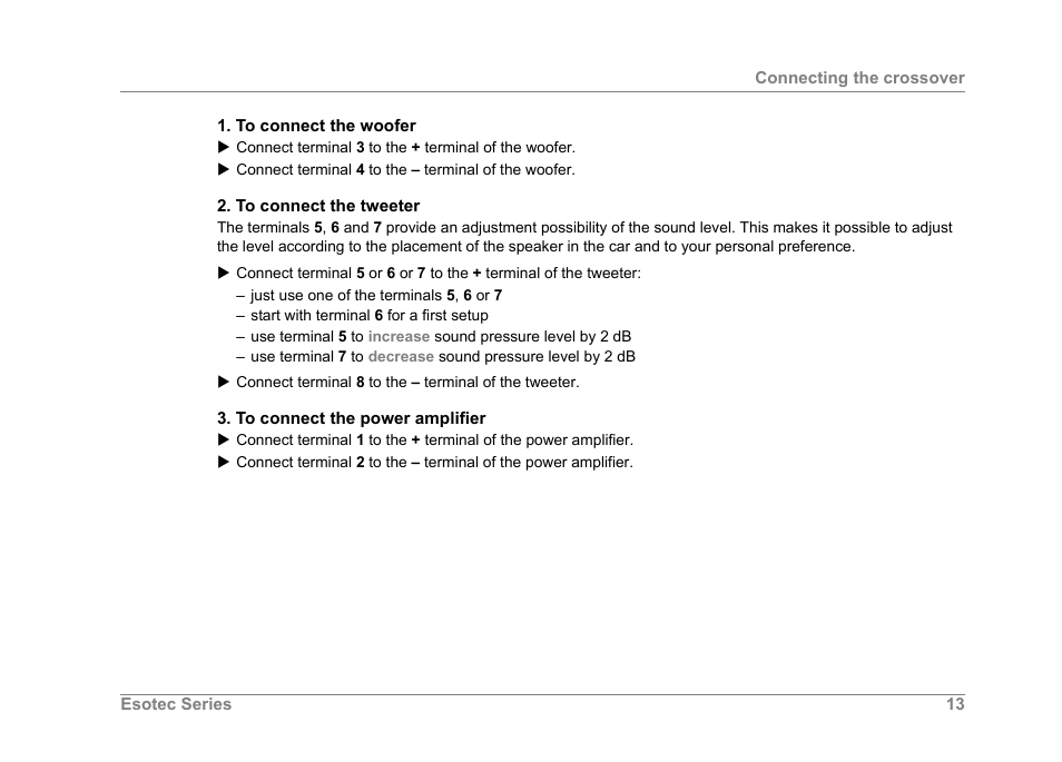 Dynaudio ESOTEC Car Stereo System User Manual | Page 13 / 16