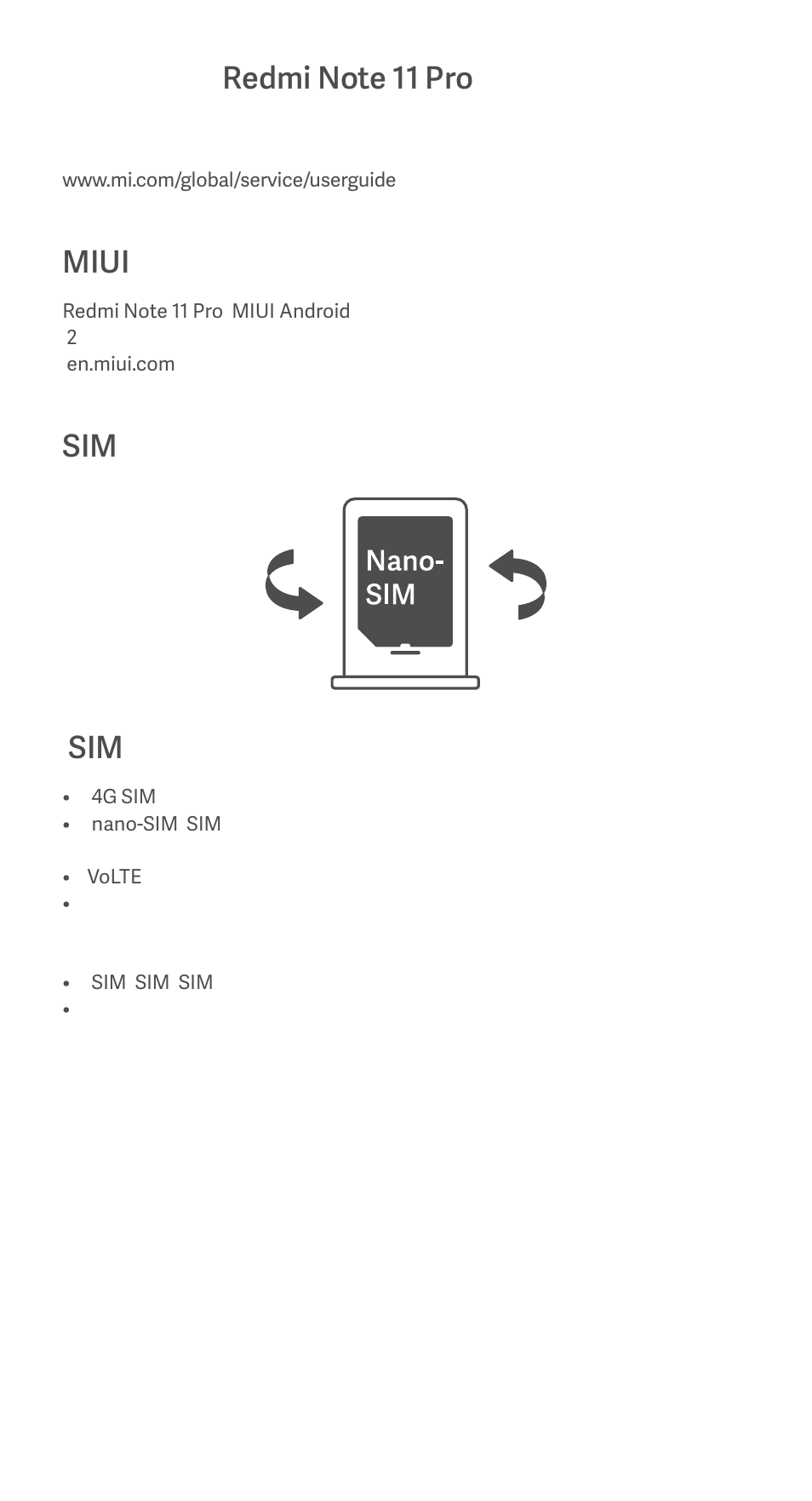 Miui | Xiaomi Redmi Note 11 Pro User Manual | Page 13 / 26