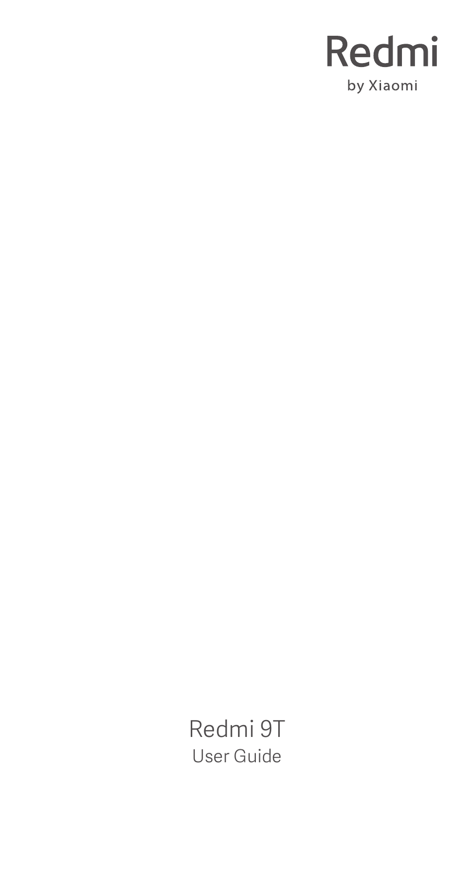 Xiaomi Redmi 9T User Manual | 9 pages