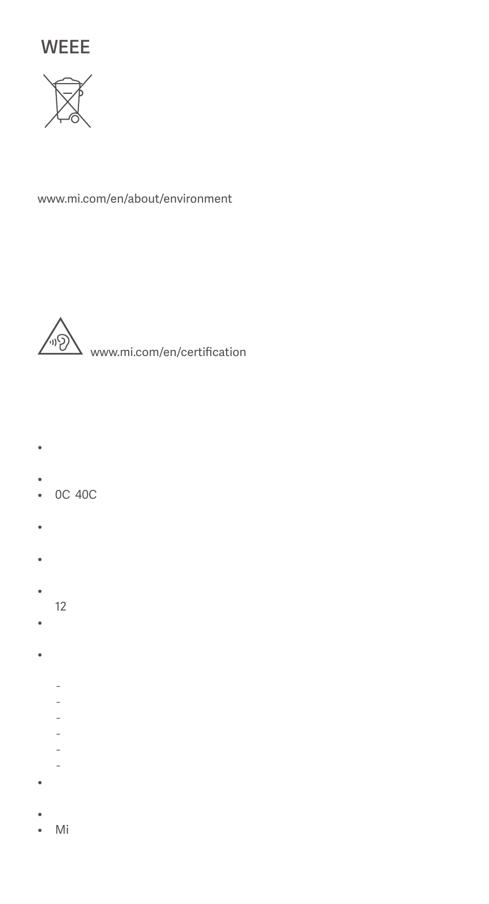 Weee | Xiaomi POCO M4 5G User Manual | Page 15 / 28