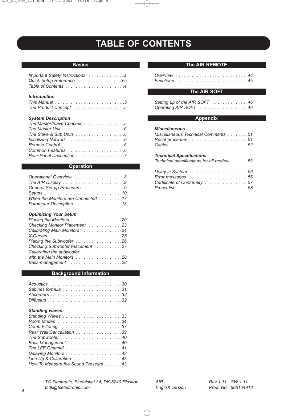 Dynaudio pmn User Manual | Page 6 / 60