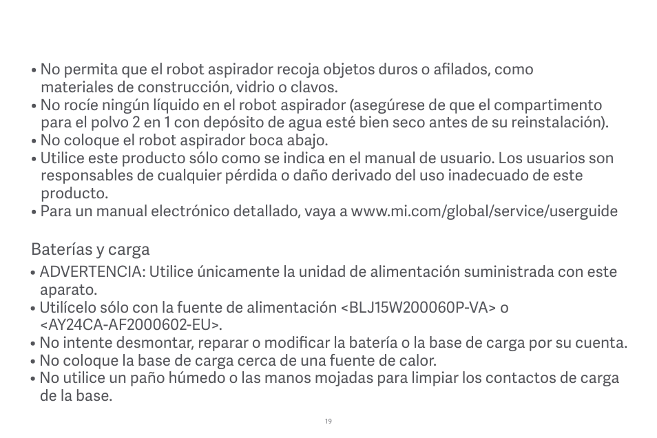 Xiaomi Robot Vacuum E10 User Manual | Page 20 / 438