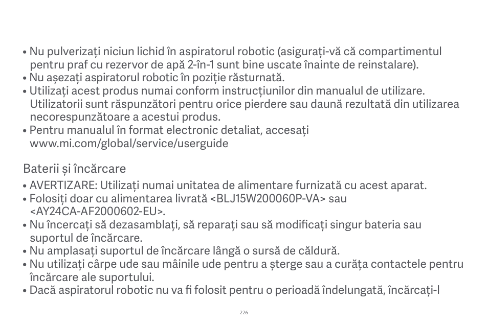 Xiaomi Robot Vacuum E10 User Manual | Page 227 / 438