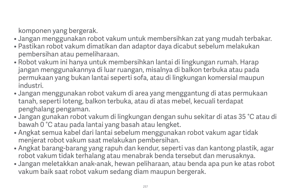 Xiaomi Robot Vacuum E10 User Manual | Page 258 / 438