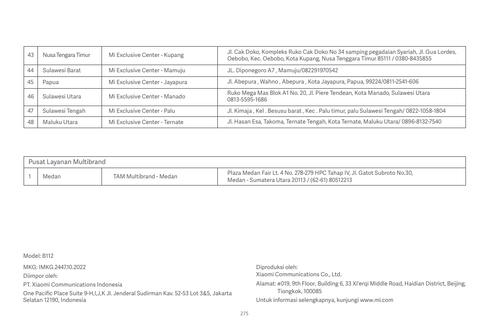 Xiaomi Robot Vacuum E10 User Manual | Page 276 / 438