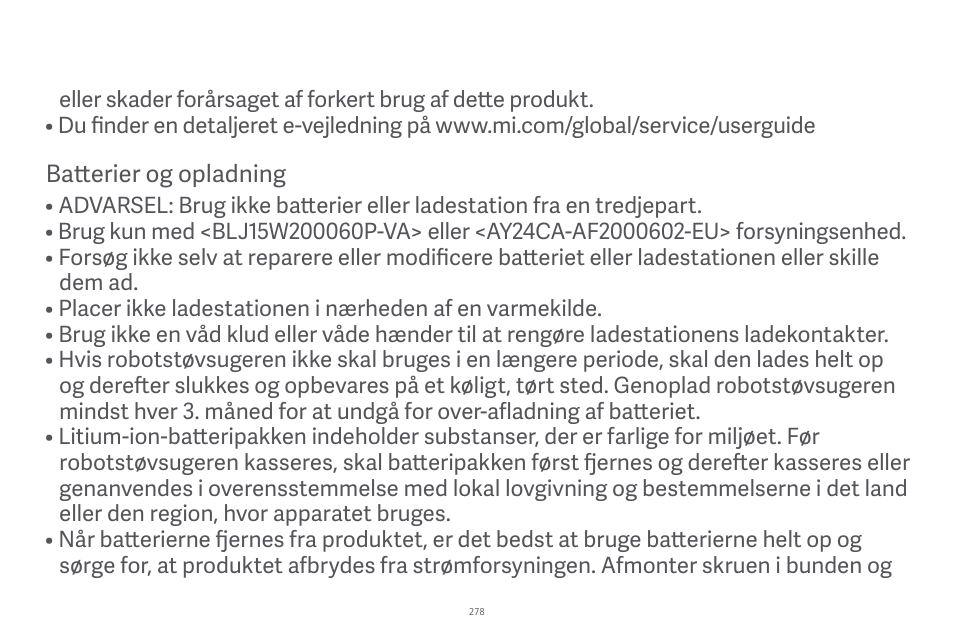Xiaomi Robot Vacuum E10 User Manual | Page 279 / 438