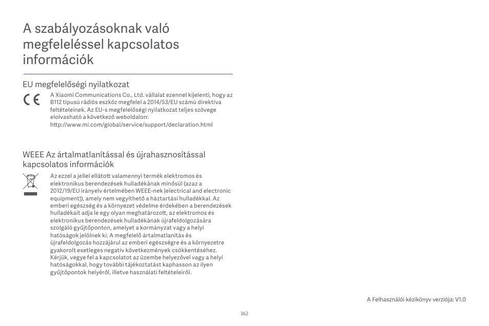 Xiaomi Robot Vacuum E10 User Manual | Page 363 / 438