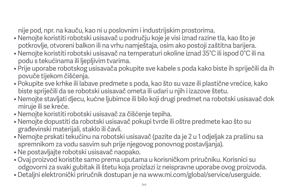Xiaomi Robot Vacuum E10 User Manual | Page 365 / 438