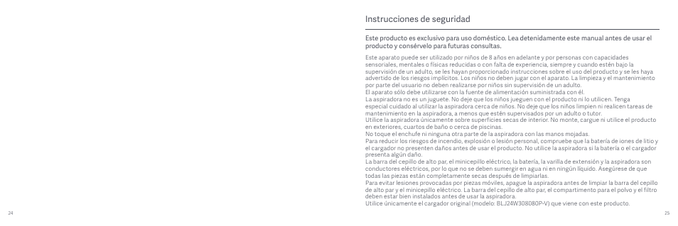 Instrucciones de seguridad | Xiaomi Mi Vacuum Cleaner G9 User Manual | Page 14 / 98