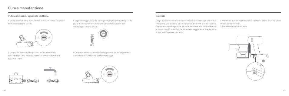 Cura e manutenzione | Xiaomi Mi Vacuum Cleaner G9 User Manual | Page 35 / 98