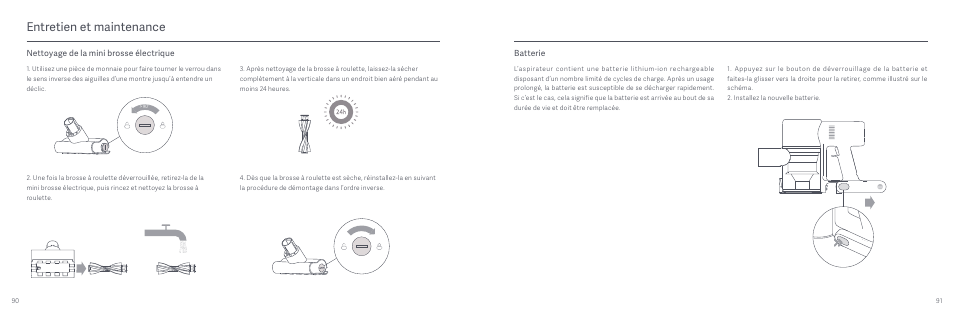 Entretien et maintenance | Xiaomi Mi Vacuum Cleaner G9 User Manual | Page 47 / 98