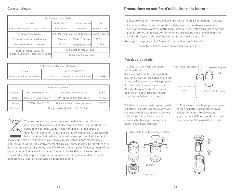 Xiaomi Mi Vacuum Cleaner Light User Manual | Page 33 / 74