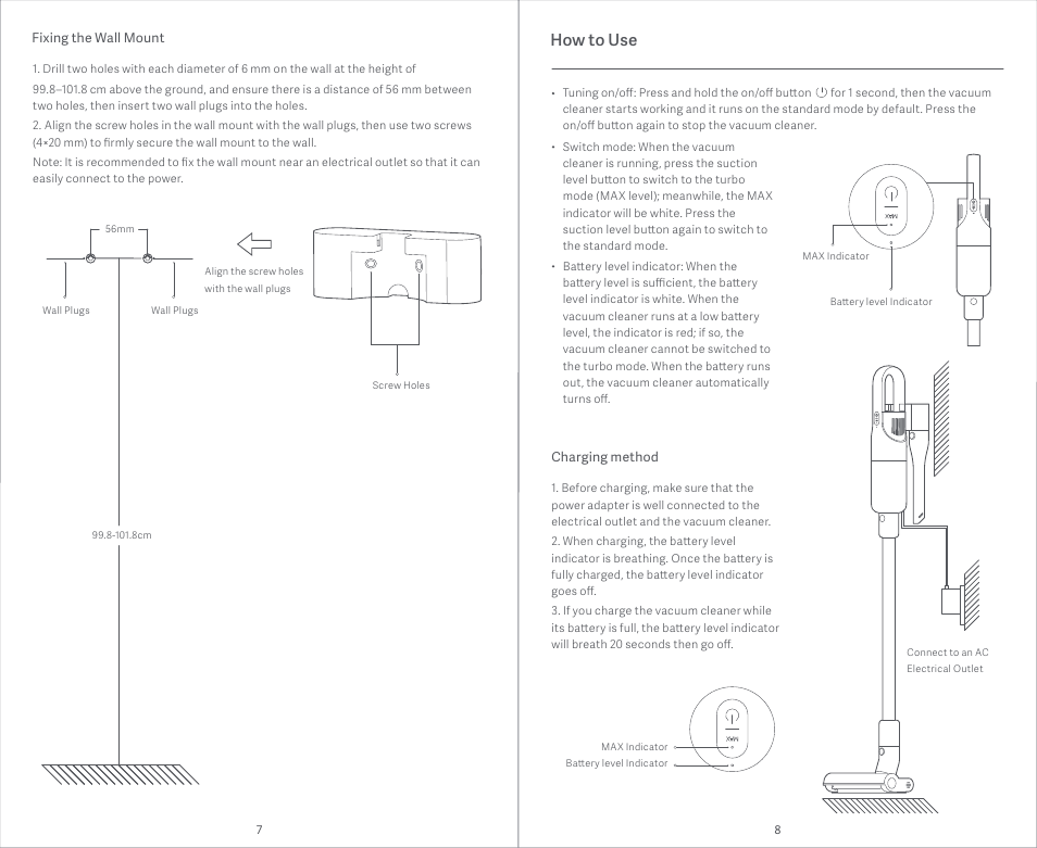 How to use | Xiaomi Mi Vacuum Cleaner Light User Manual | Page 5 / 74