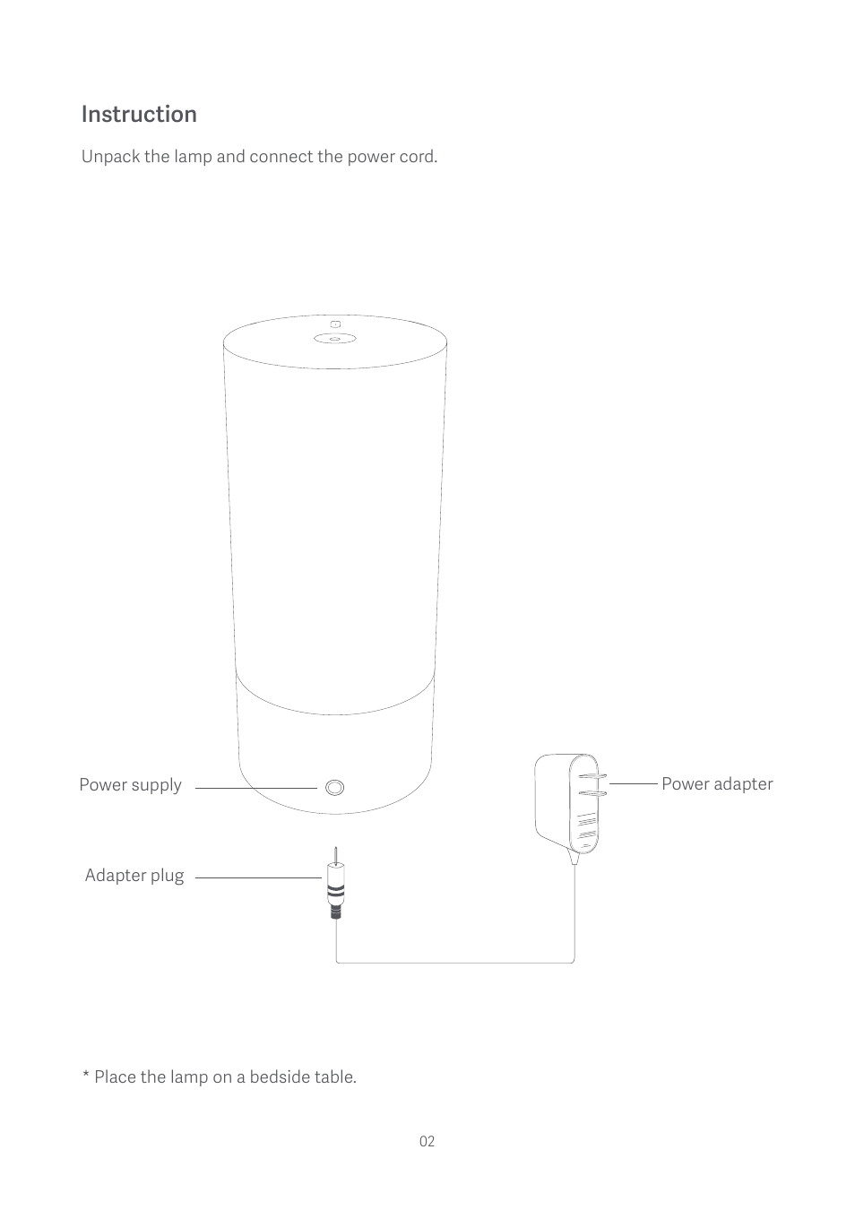 Instruction | Xiaomi Mi Bedside Lamp User Manual | Page 3 / 10