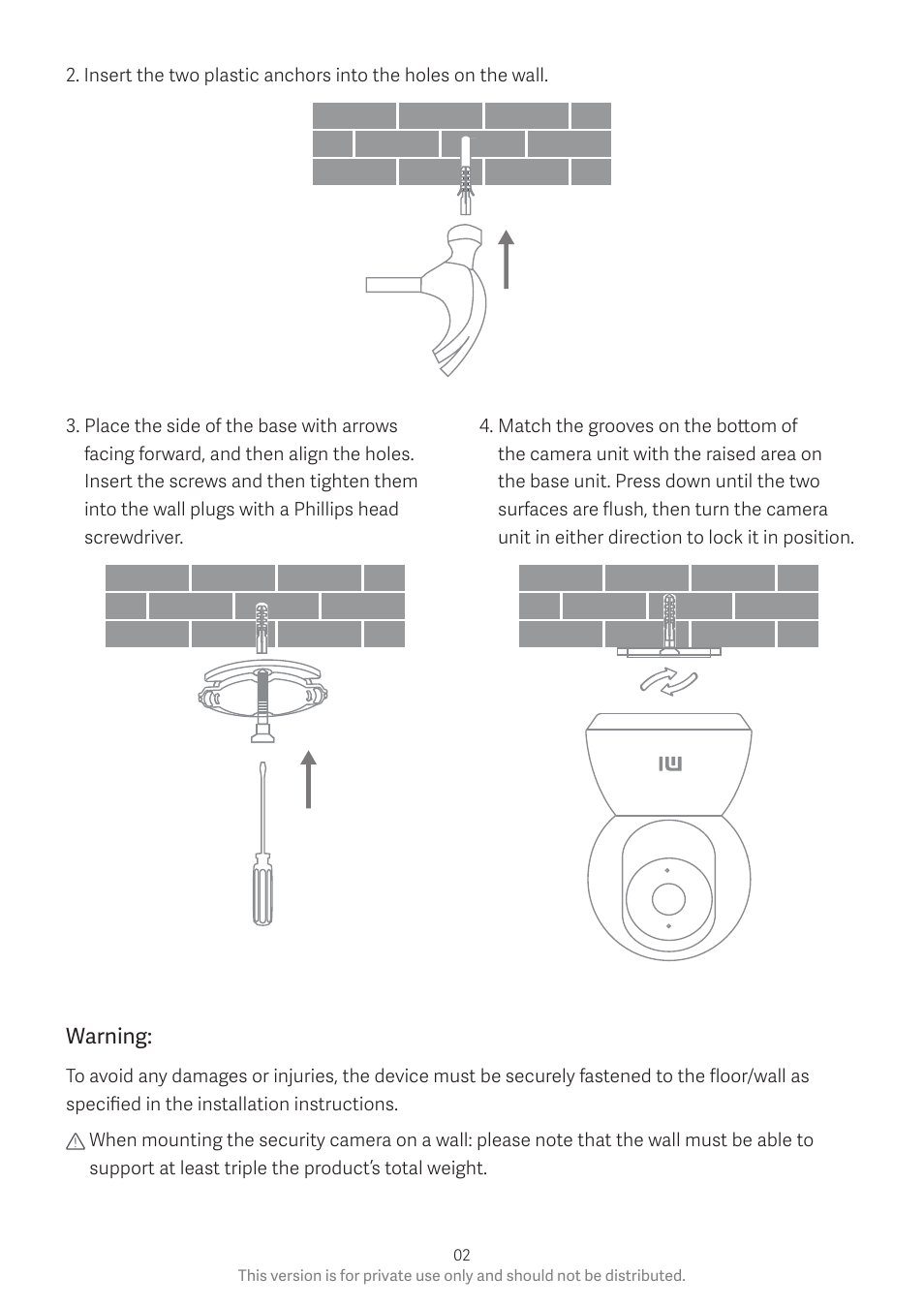 Xiaomi Mi Home Security Camera360° User Manual | Page 3 / 10