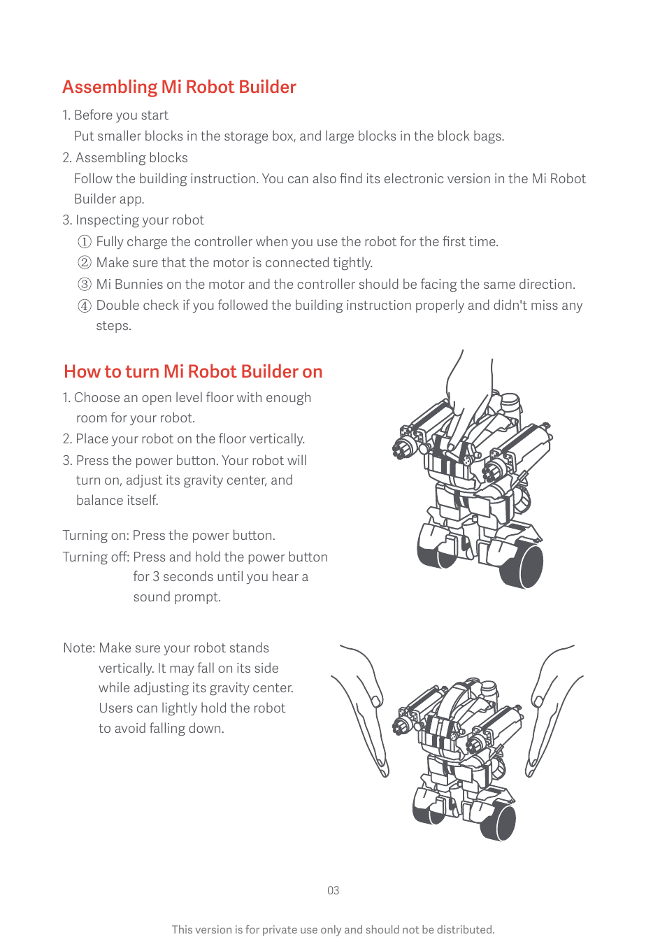 Xiaomi Mi Robot Builder User Manual | Page 4 / 8