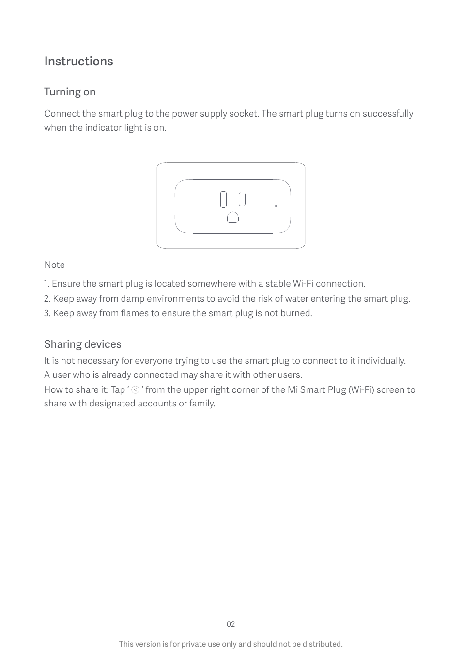 Instructions | Xiaomi Mi Smart Plug User Manual | Page 3 / 6