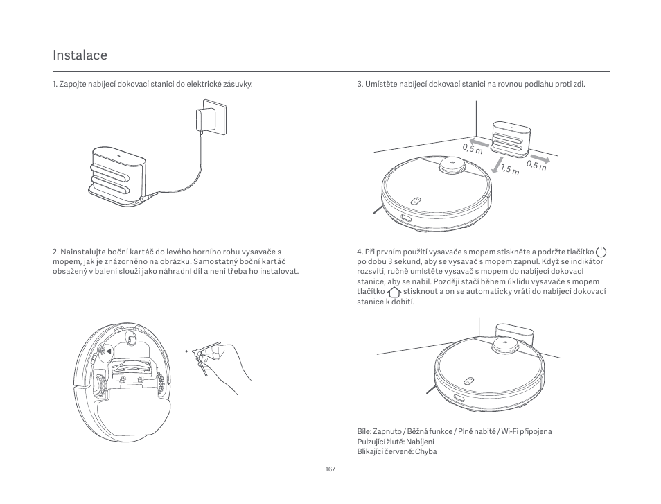 Instalace | Xiaomi Mi Robot Vacuum-Mop P User Manual | Page 169 / 225