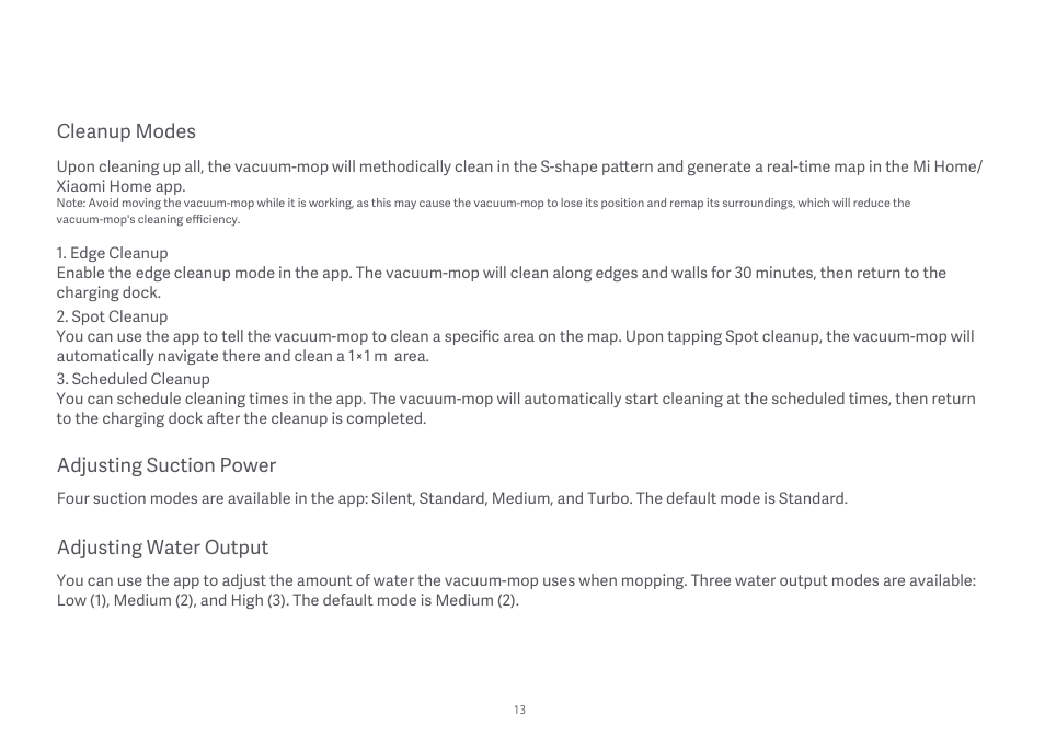 Xiaomi Mi Robot Vacuum-Mop Essential User Manual | Page 15 / 327