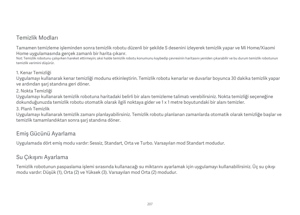 Xiaomi Mi Robot Vacuum-Mop Essential User Manual | Page 209 / 327
