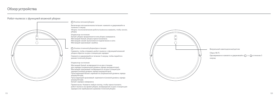 Обзор устройства, Робот-пылесос с функцией влажной уборки | Xiaomi Mi Robot Vacuum-Mop User Manual | Page 62 / 182
