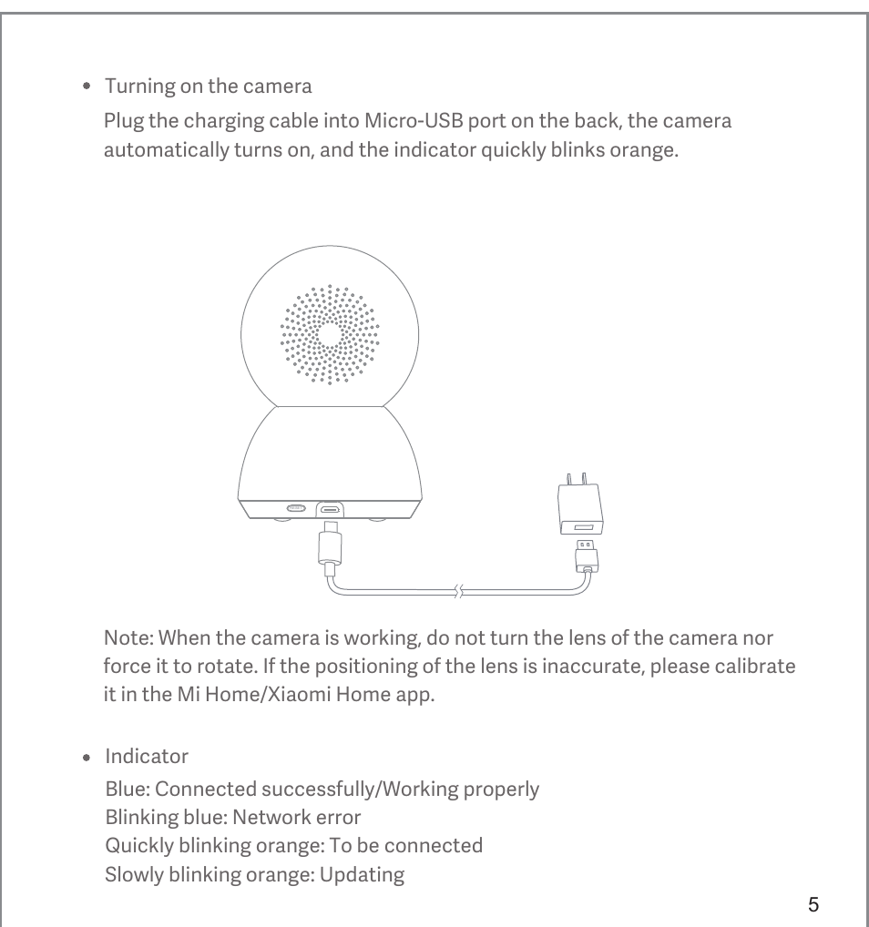 Xiaomi Mi 360° User Manual | Page 6 / 169