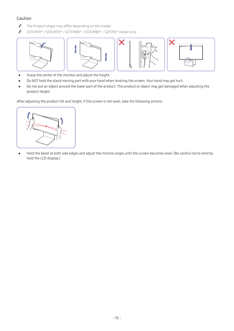 Samsung M50C 32" HDR Smart Monitor (Black) User Manual | Page 15 / 35