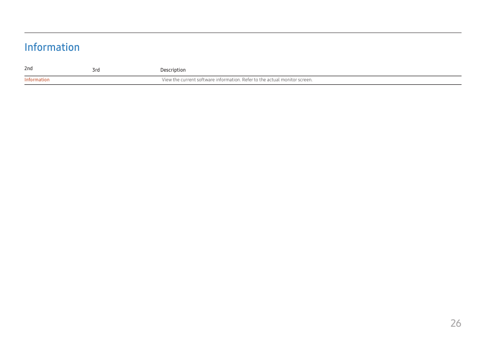 Information, Information 26, 26 information | Samsung S24A336NHN 24" 16:9 LCD Monitor User Manual | Page 26 / 34