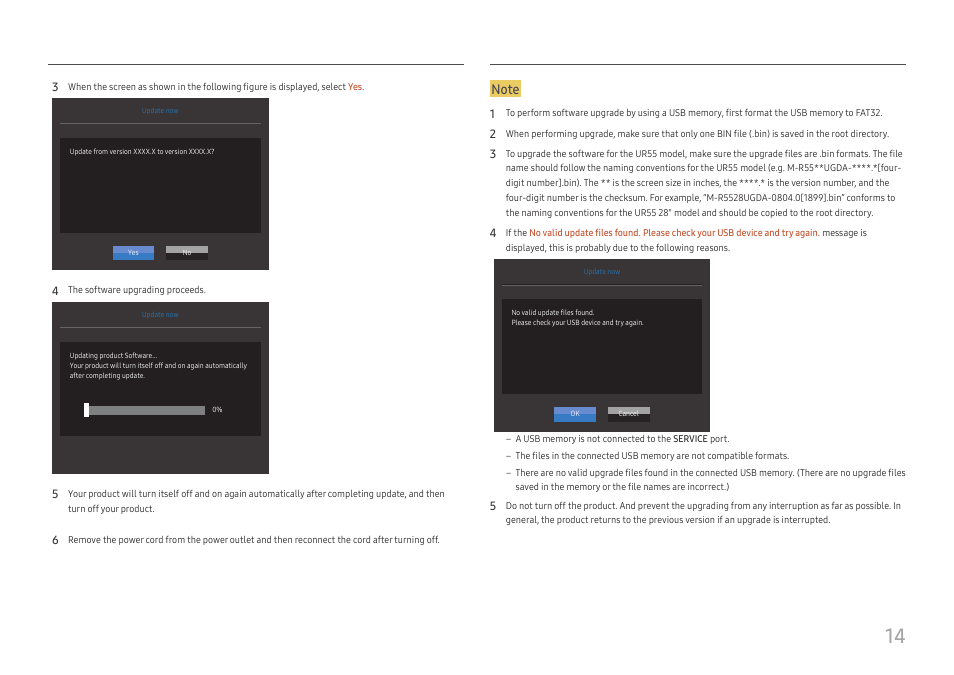 Samsung ViewFinity UR50 28" 16:9 4K HDR FreeSync IPS Monitor User Manual | Page 14 / 46