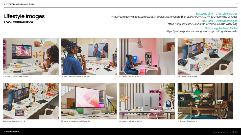 Lifestyle images | Samsung ViewFinity S9 27" 5K HDR Monitor with Webcam User Manual | Page 17 / 32