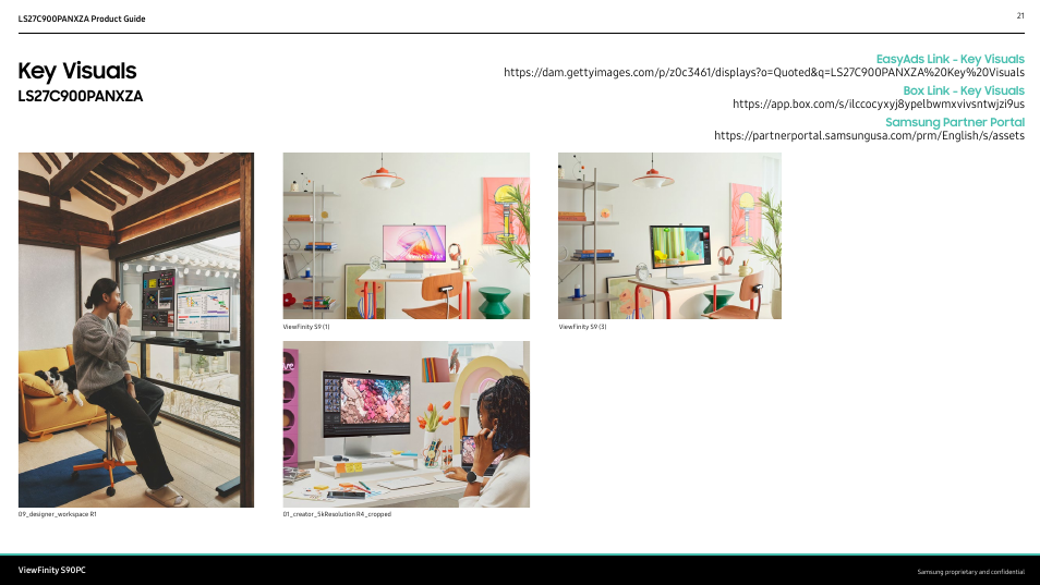 Key visuals | Samsung ViewFinity S9 27" 5K HDR Monitor with Webcam User Manual | Page 21 / 32