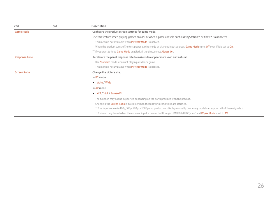 Samsung ViewFinity S8 32" 4K HDR Monitor User Manual | Page 26 / 43