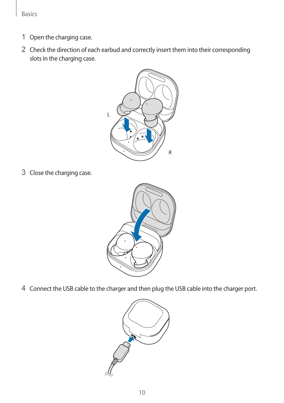 Samsung Galaxy Buds2 Pro Noise-Canceling True Wireless In-Ear Headphones (Graphite) User Manual | Page 10 / 55