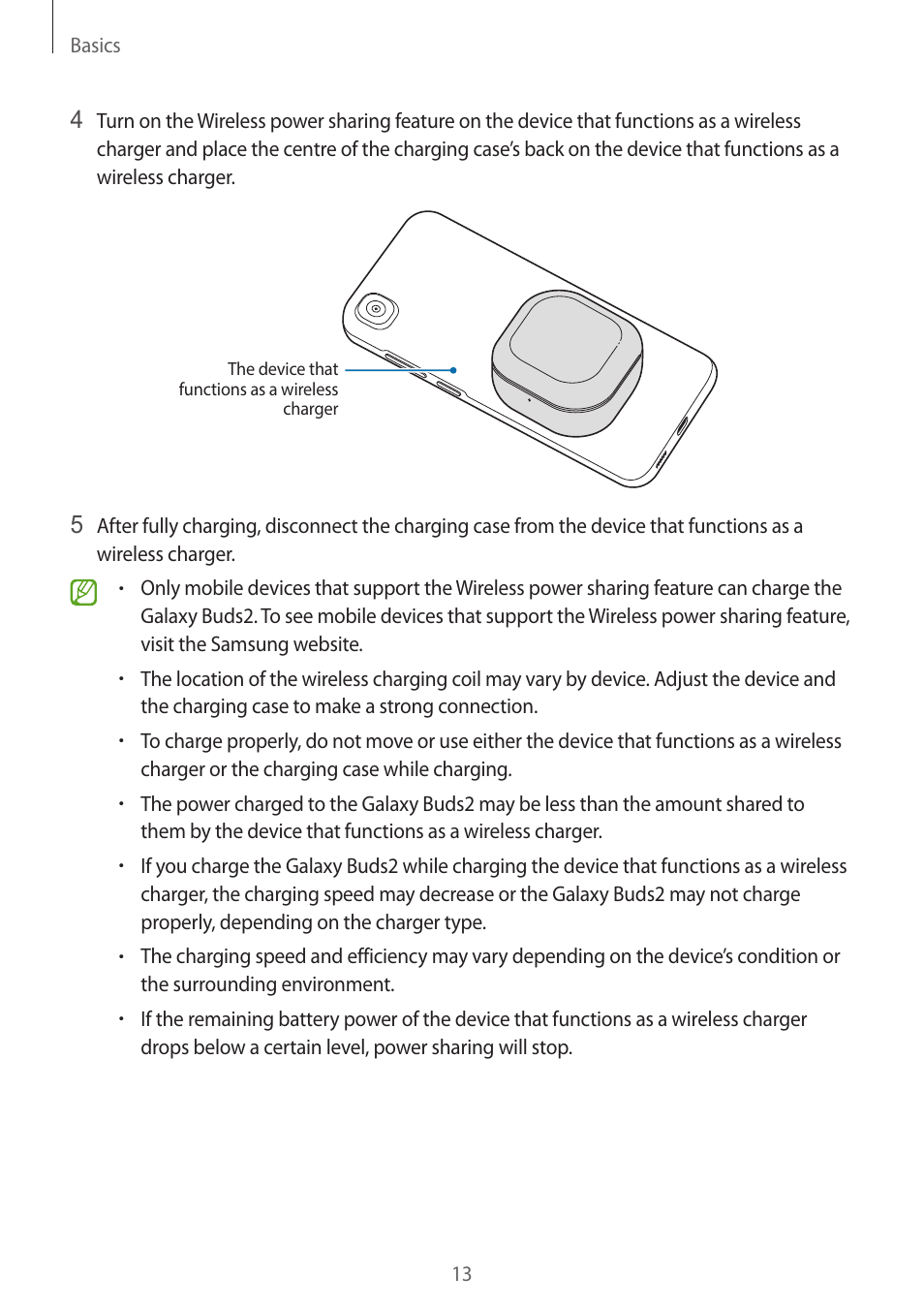 Samsung Galaxy Buds2 Pro Noise-Canceling True Wireless In-Ear Headphones (Graphite) User Manual | Page 13 / 55