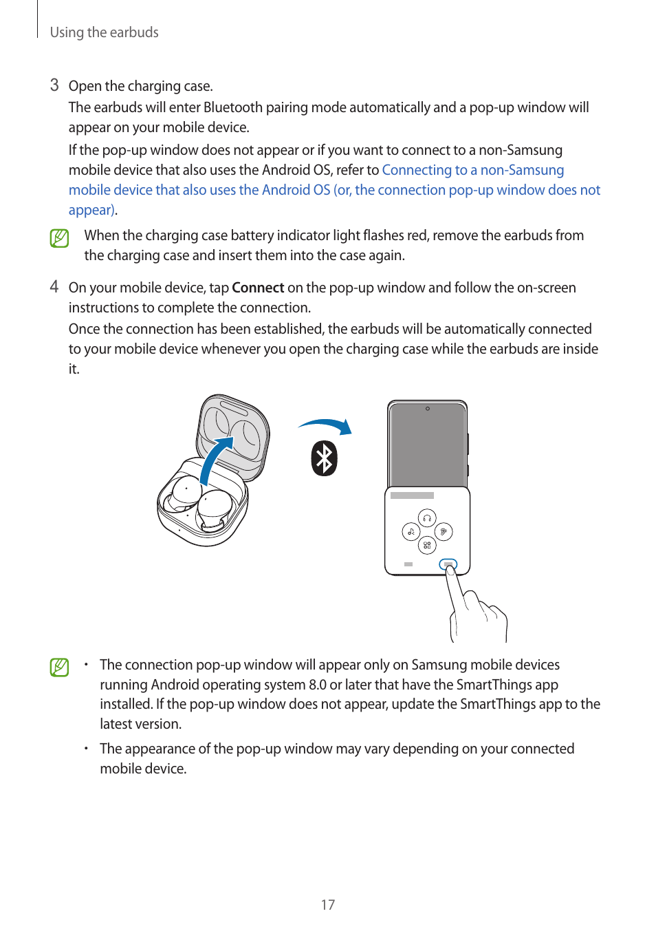 Samsung Galaxy Buds2 Pro Noise-Canceling True Wireless In-Ear Headphones (Graphite) User Manual | Page 17 / 55