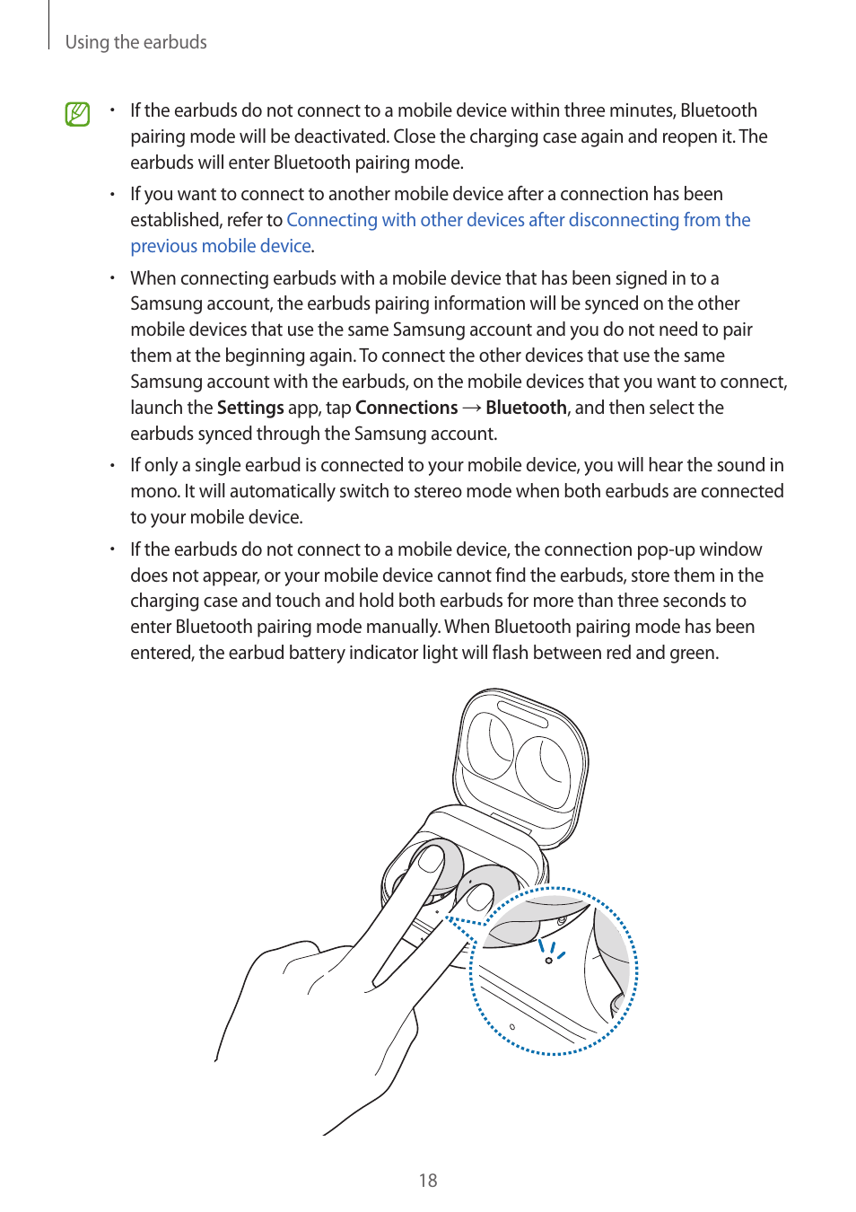 Samsung Galaxy Buds2 Pro Noise-Canceling True Wireless In-Ear Headphones (Graphite) User Manual | Page 18 / 55