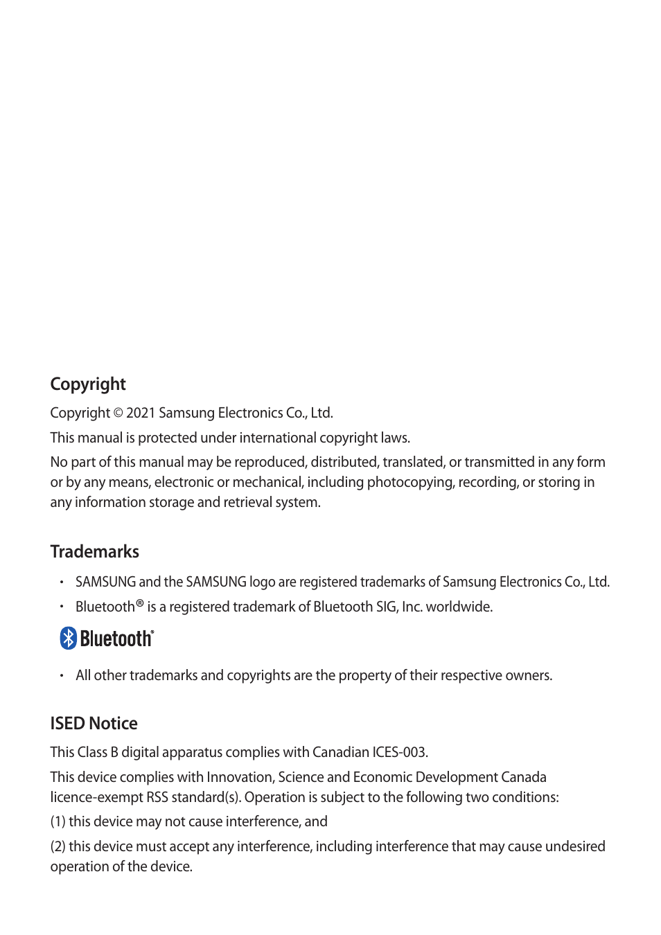 Samsung Galaxy Buds2 Pro Noise-Canceling True Wireless In-Ear Headphones (Graphite) User Manual | Page 55 / 55