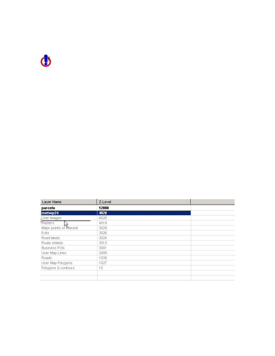 Layering, Reordering layers | DeLorme 6 User Manual | Page 197 / 437
