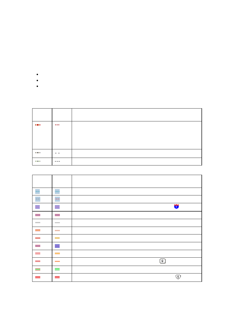 Map legend, Routable trail features, Routable road features | DeLorme 6 User Manual | Page 37 / 437