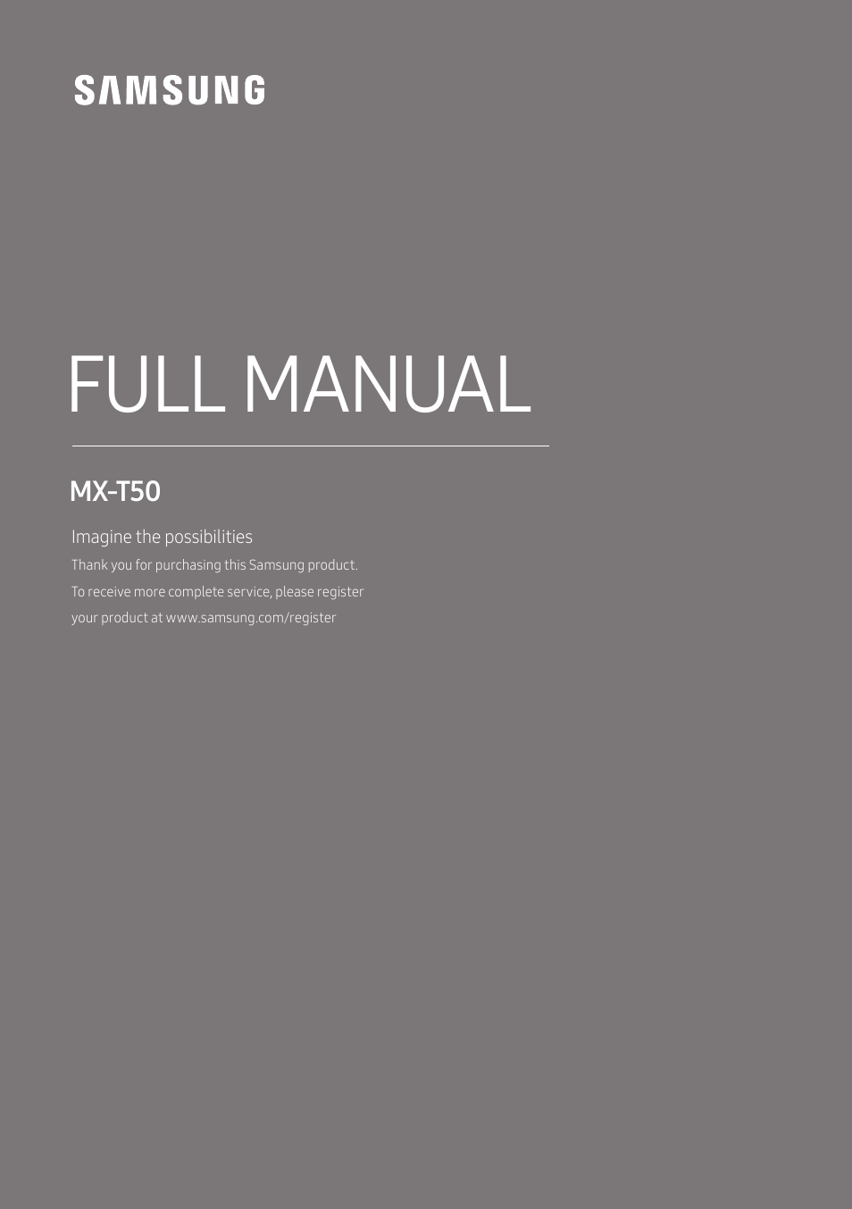 Samsung MX-T50 Giga Party 500W Wireless Speaker User Manual | 512 pages