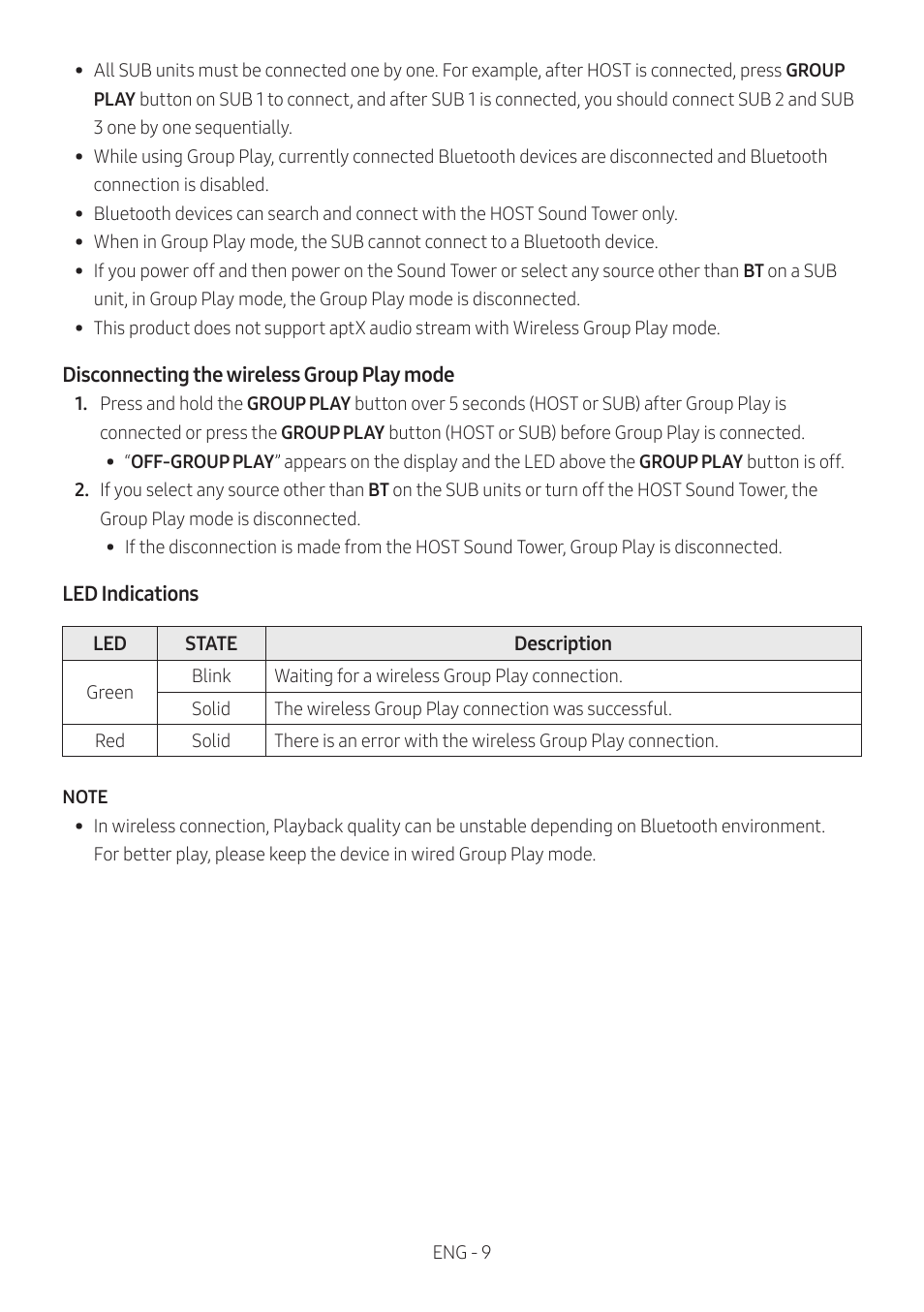 Samsung MX-T50 Giga Party 500W Wireless Speaker User Manual | Page 13 / 512