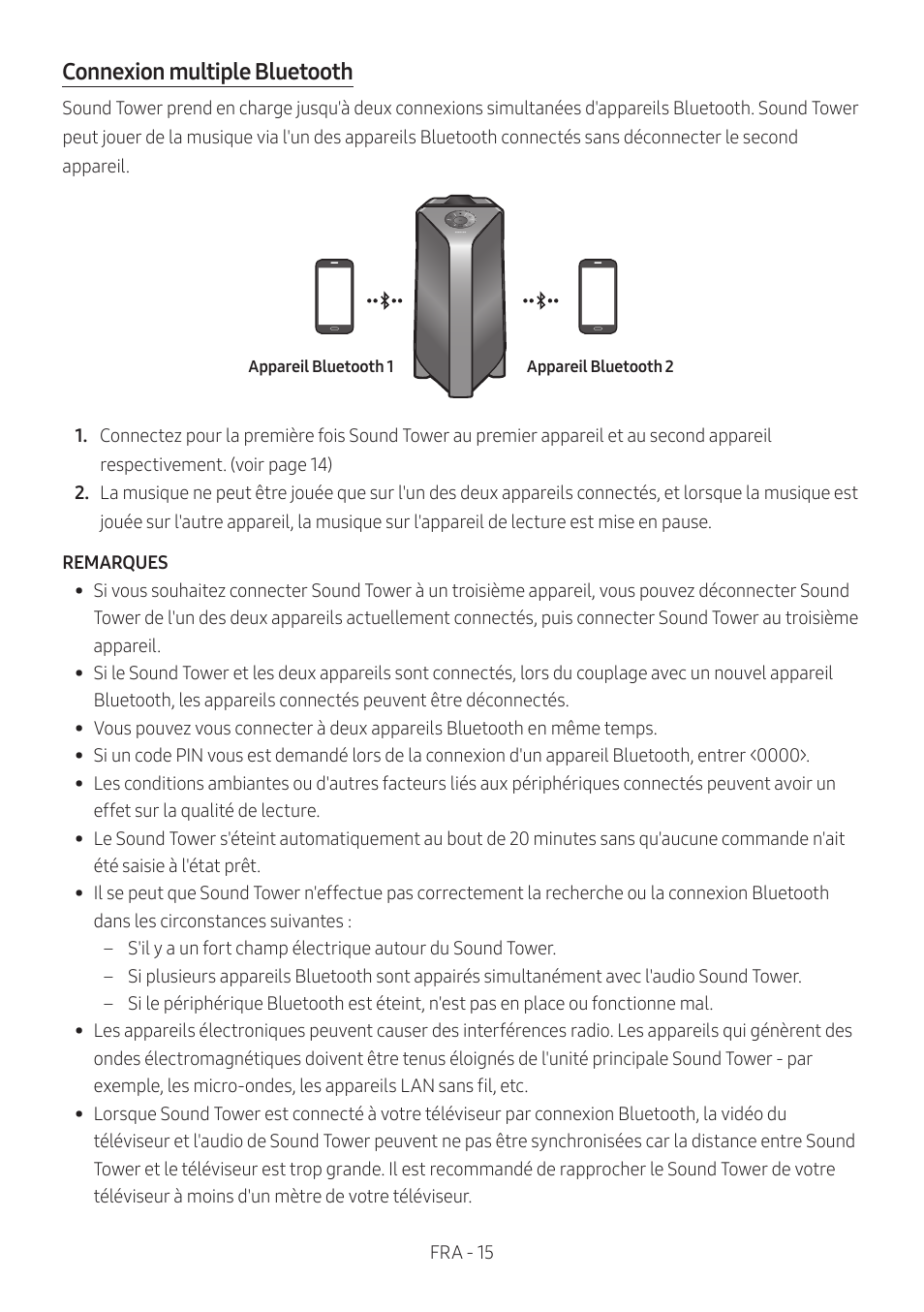 Connexion multiple bluetooth | Samsung MX-T50 Giga Party 500W Wireless Speaker User Manual | Page 199 / 512