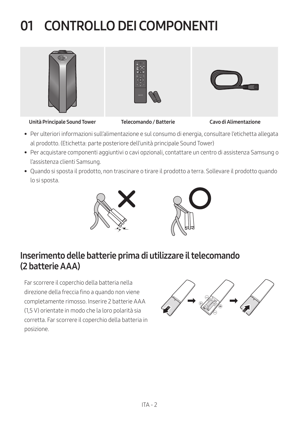 01 controllo dei componenti, Controllo dei componenti | Samsung MX-T50 Giga Party 500W Wireless Speaker User Manual | Page 276 / 512