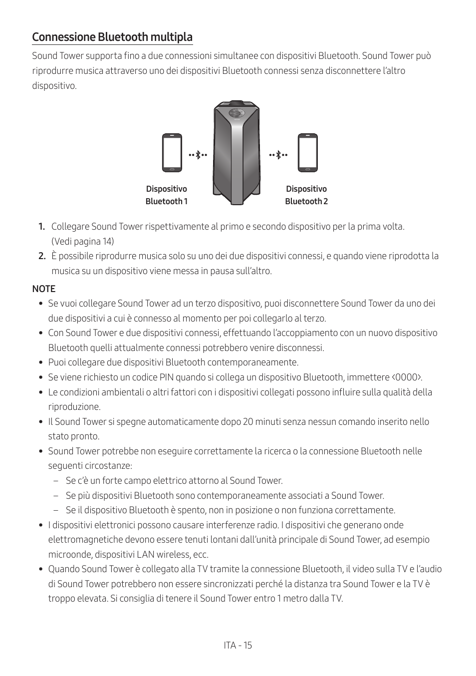 Connessione bluetooth multipla | Samsung MX-T50 Giga Party 500W Wireless Speaker User Manual | Page 289 / 512