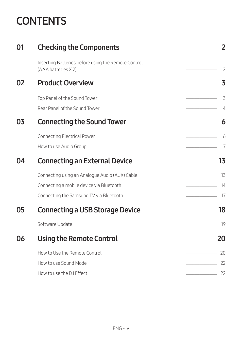 Samsung MX-T50 Giga Party 500W Wireless Speaker User Manual | Page 4 / 512